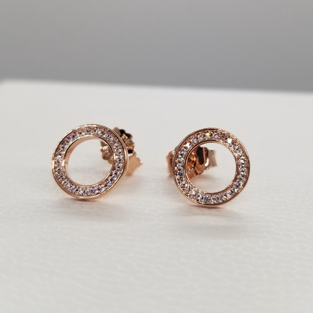 Pandora ROSE Forever PANDORA Stud Earrings